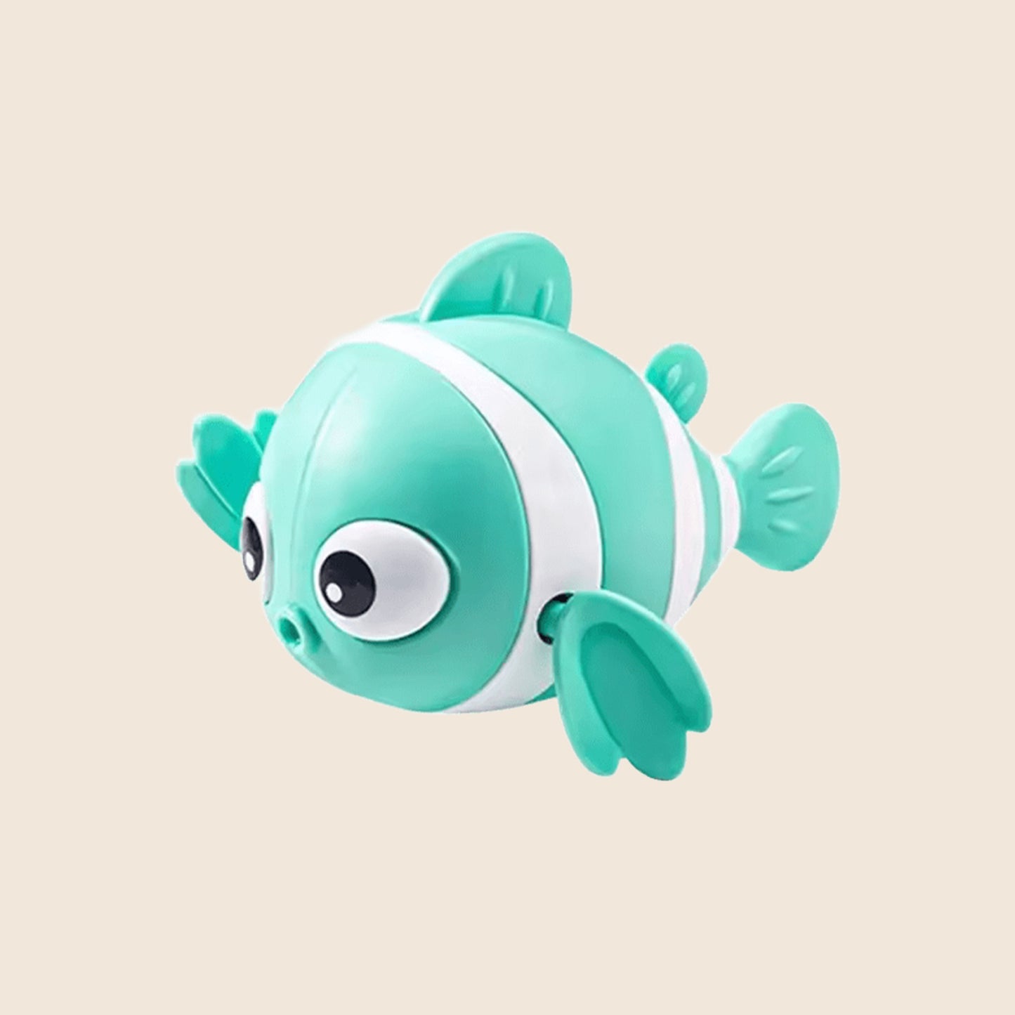 Cute Swimming Clown Fish Bath Toy - Wind-Up Floating Bathtub Toy - Fun Water Play for Babies