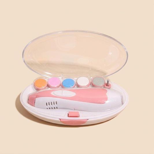 Electric Baby Nail Trimmer Set - Safe Multifunctional Manicure Tool - Portable Baby Nail File & Clippers for Toes & Fingernails