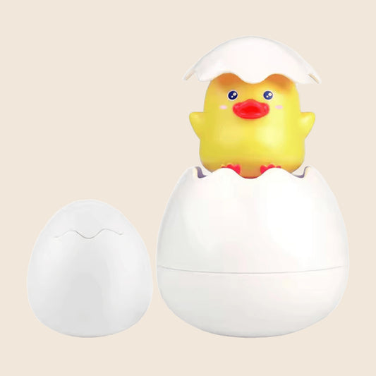 Egg Sprinkler Bath Toy - Water Spraying Duck & Penguin - Fun Floating Shower & Swimming Toy Gift for Boys & Girls