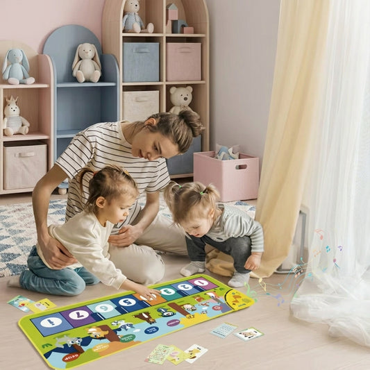 Musical Piano Mat for Toddlers - Floor Dance Carpet - Early Educational Music & Movement Toy Gift