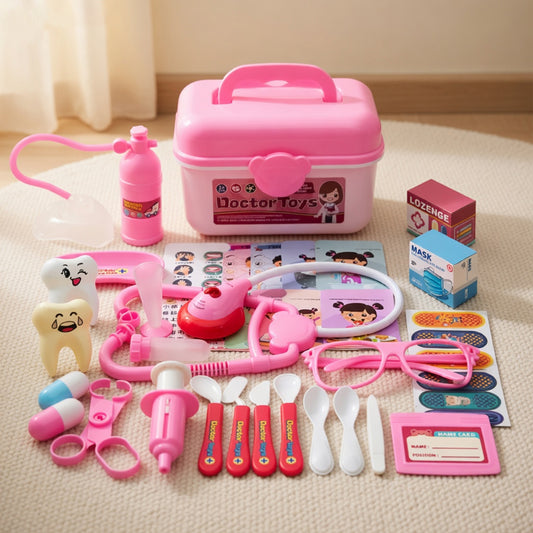 Little Doctor Medical Kit - Professional Simulation Nurse & Medical Accessories - Educational Role Play Toy for Boys & Girls