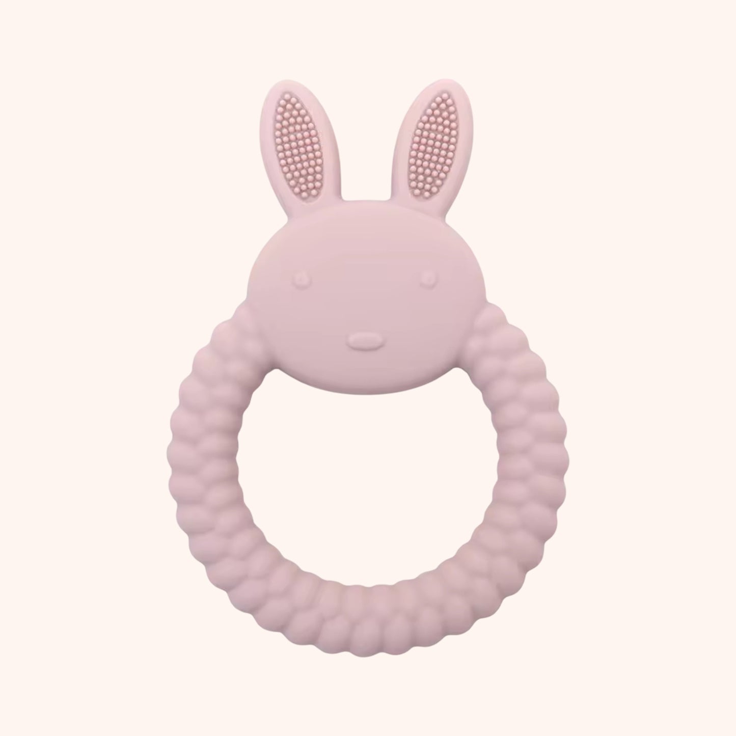Silicone Baby Bunny Teether - Cartoon Nursing Molar Toy - Safe Teething & Chewing Gift for Babies