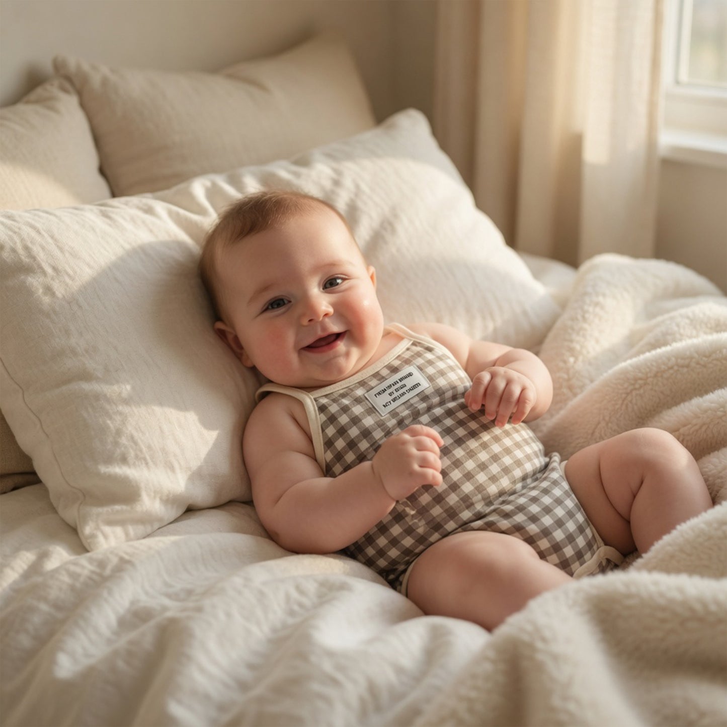 Summer Baby Sleeveless Romper - Cotton Elastane Button Bodysuit - Casual Cartoon Bunny Onesie for Newborns 0-12M