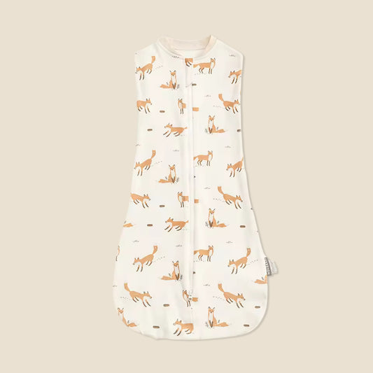 Ultra-Thin Summer Baby Sleeping Bag – Sleeveless 100% Soft Cotton Swaddle - 2-Way Zipper Newborn Sleep Sack