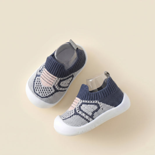 Infant Mesh Crib Shoes with Soft Bottom - Lightweight Non-Slip Slippers for Boys & Girls