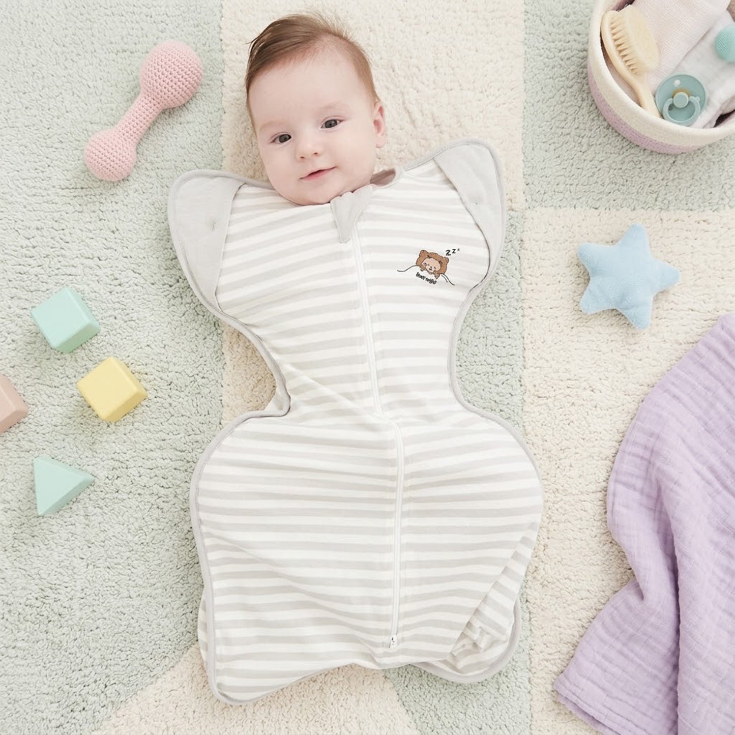Cozy Newborn Swaddle Sleepsack – Ultra-Soft 100% Cotton for Better Baby Sleep