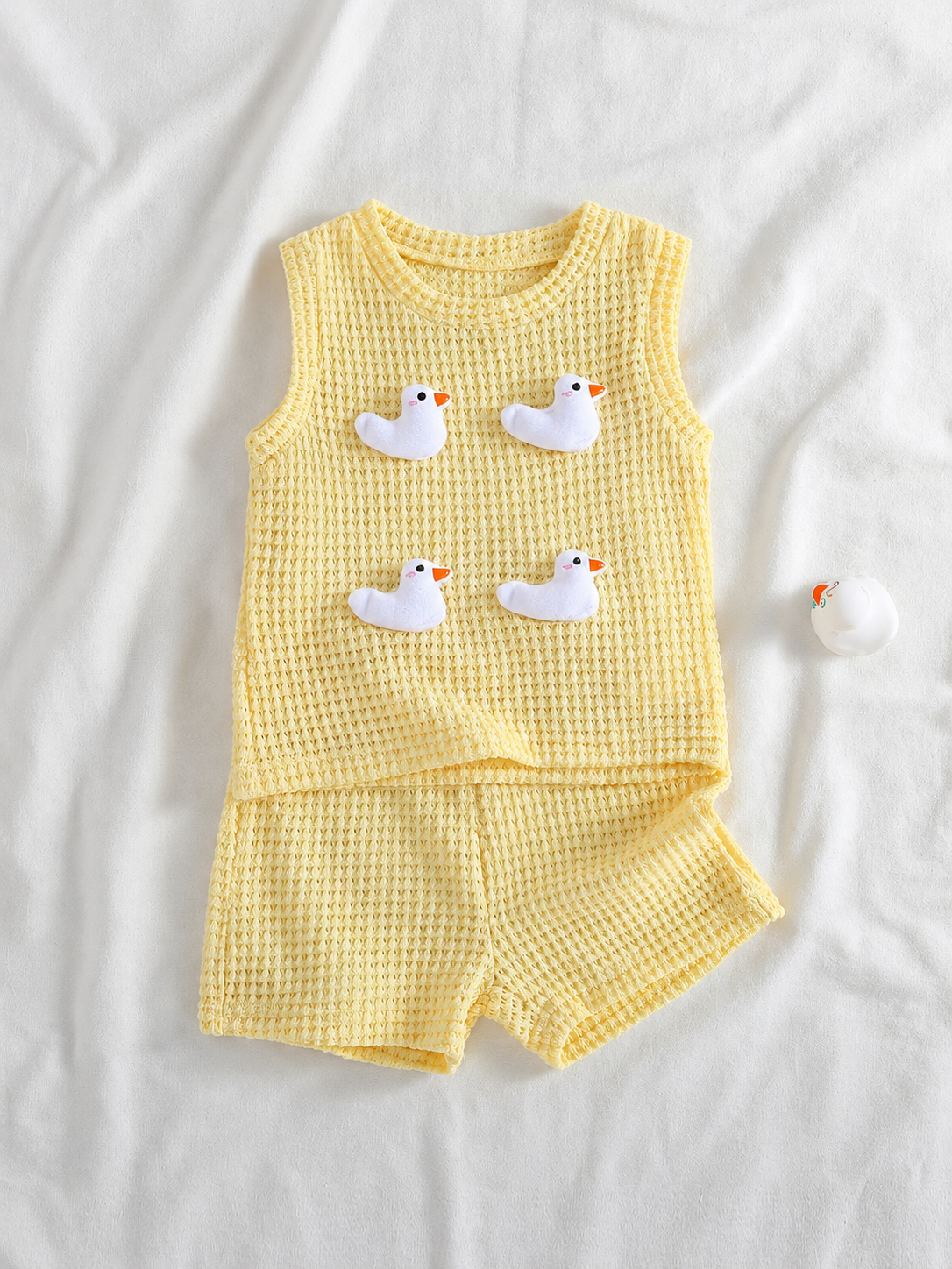Sweet Style Strawberry Print Top & Shorts 2-Piece Set for Toddler Girls