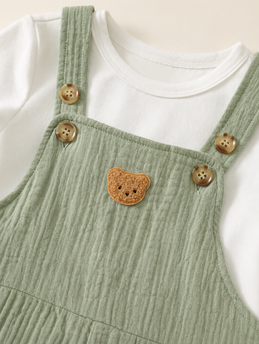 2-Piece Toddler Boy Outfit: Black Graphic T-Shirt and Camo Bib Shorts