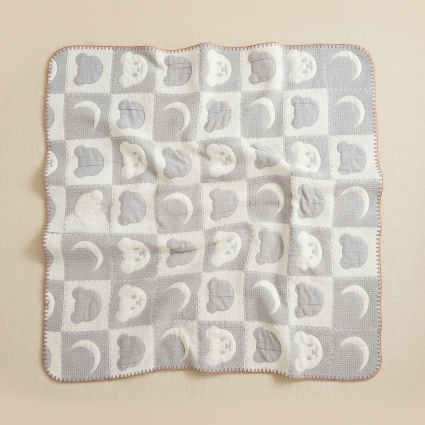 Custom Name Kids Cotton Blanket - Personalized Soft Bedding Set - Autumn & Winter Swaddle & Stroller Accessory