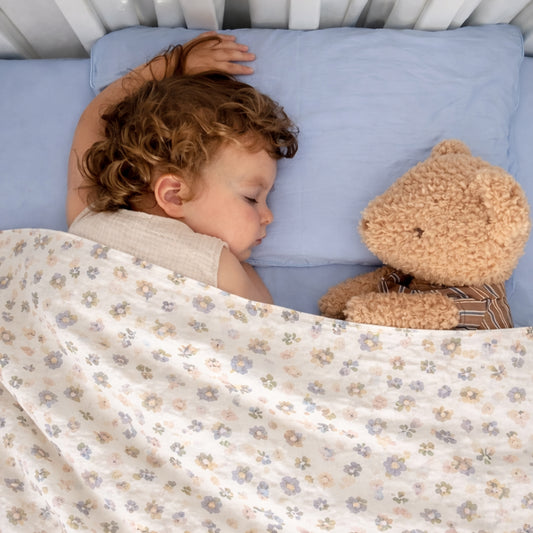 Breathable Muslin Receiving Blanket - Soft Pure Cotton Swaddle - Versatile Infant Bedding & Bath Towel Set