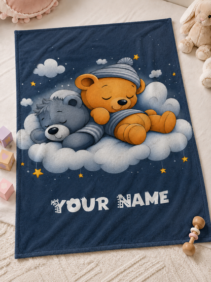 Personalized Name Blanket for Babies and Kids, Custom Printed Soft Blanket