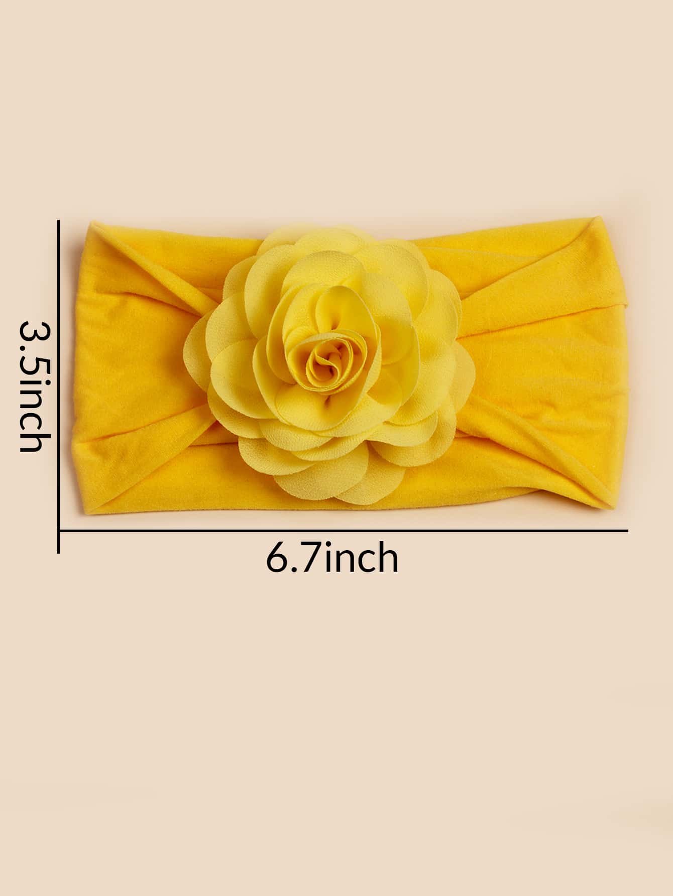 3pcs Rose Flower Pink Baby Headbands for Birthday and Valentines Wear