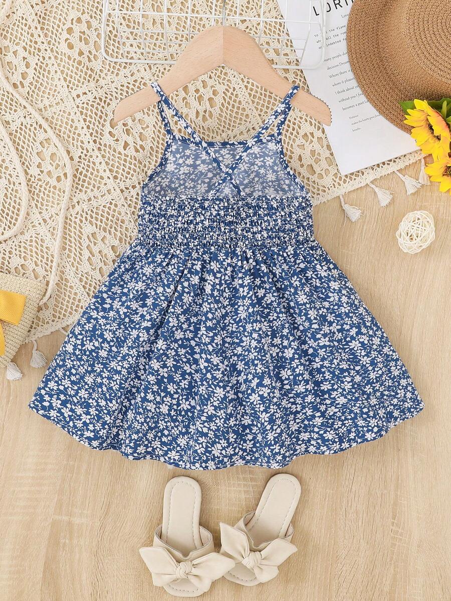 Infant Girl 1-Piece Cute Strap Dress - Casual Party and Wedding Outfit