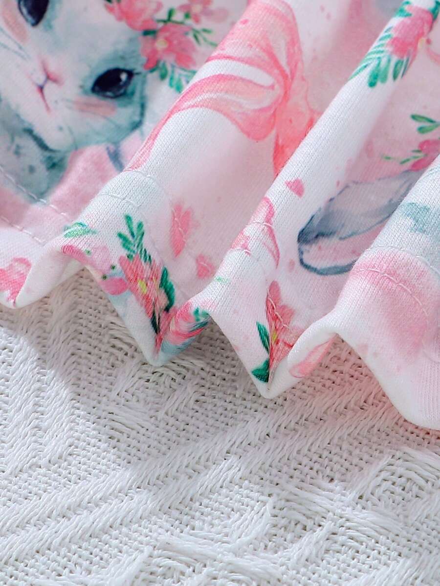 Baby Floral Print Bow Front Cami Dress for Cute Summer Outings and Daily Wear