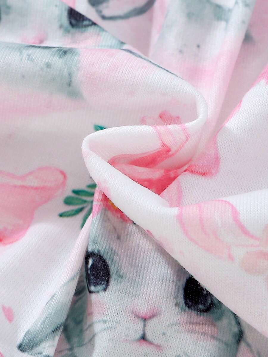 Baby Floral Print Bow Front Cami Dress for Cute Summer Outings and Daily Wear