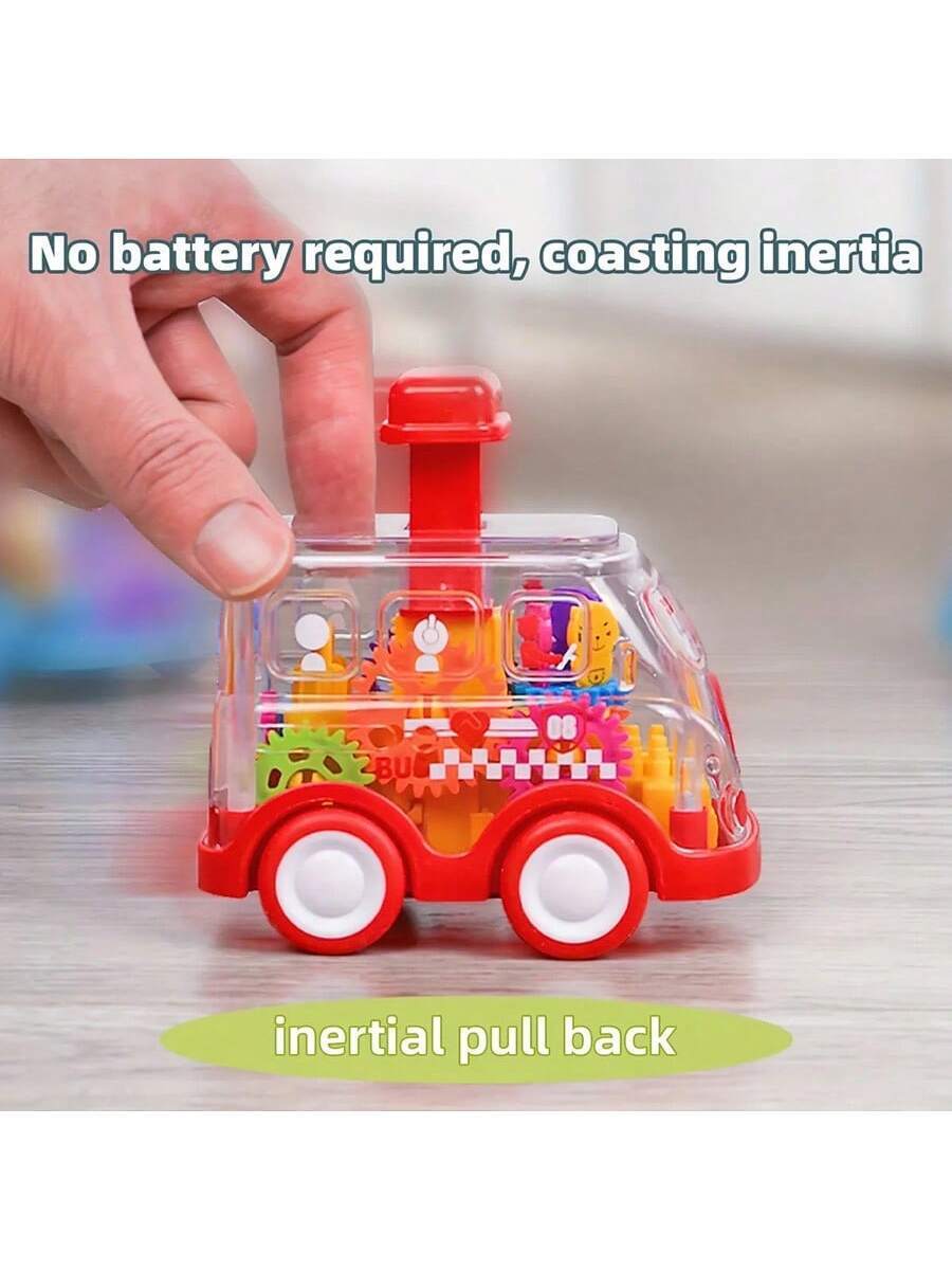 Baby Push and Go Car Toy Educational Shockproof Vehicle Toy for Toddlers Boys and Girls