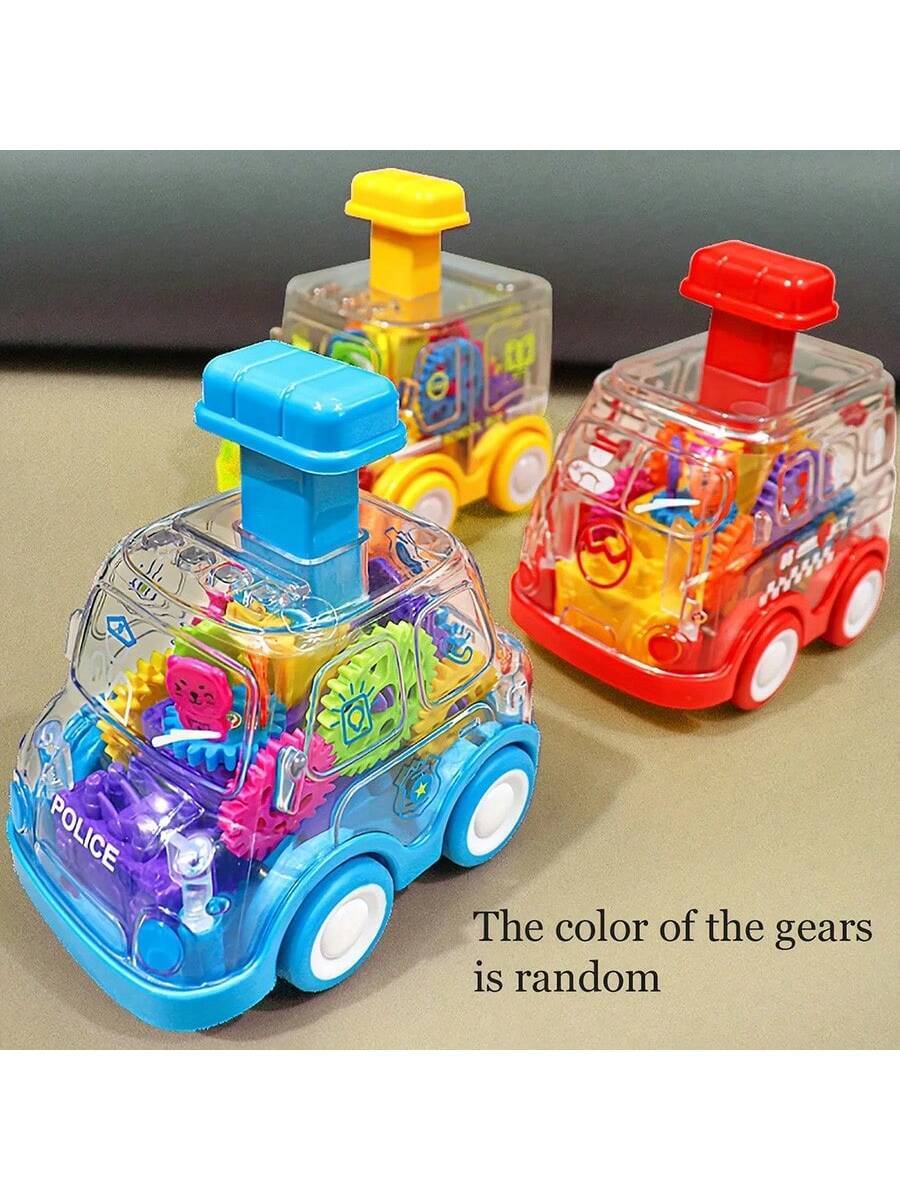 Baby Push and Go Car Toy Educational Shockproof Vehicle Toy for Toddlers Boys and Girls