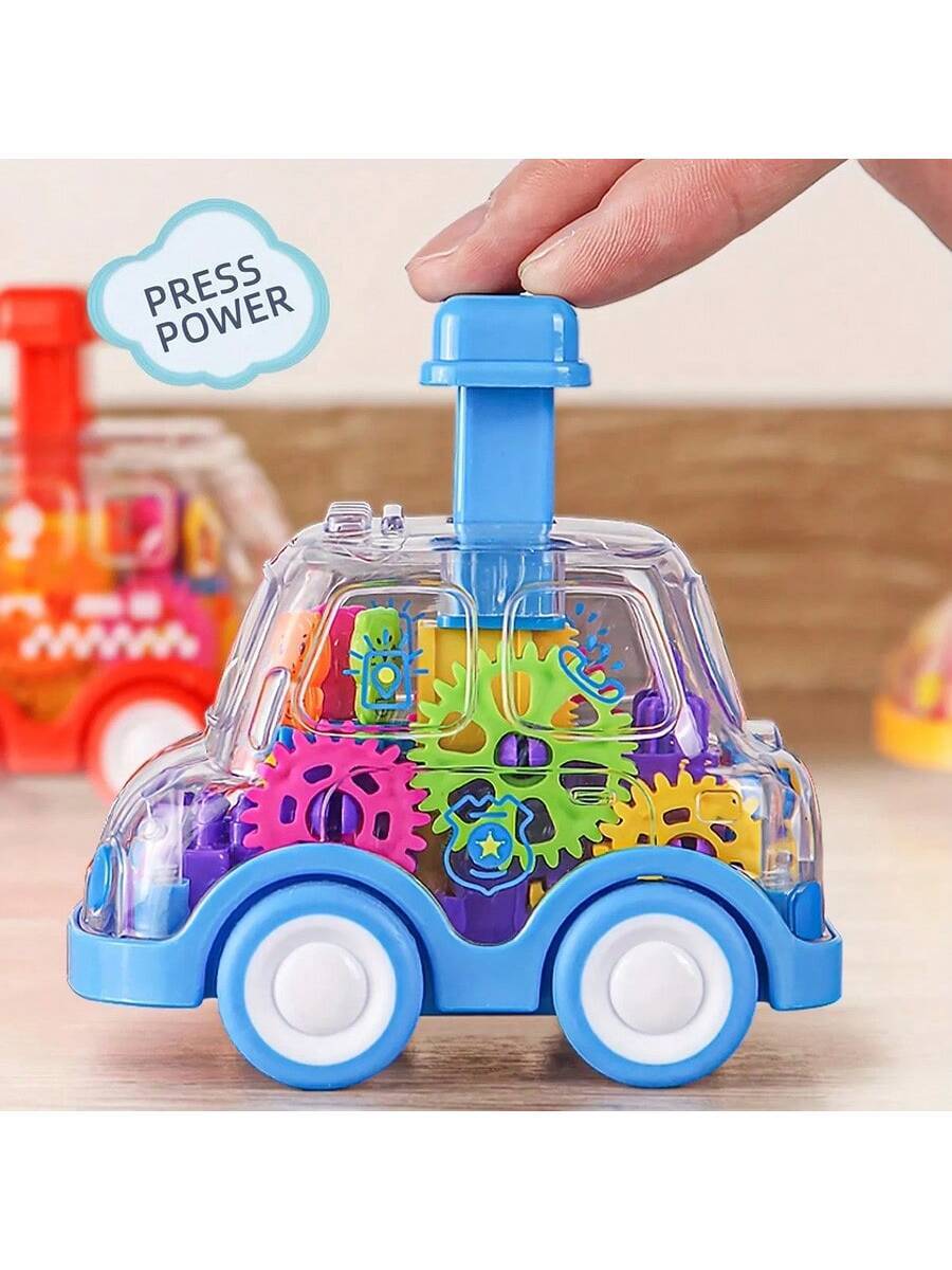 Baby Push and Go Car Toy Educational Shockproof Vehicle Toy for Toddlers Boys and Girls