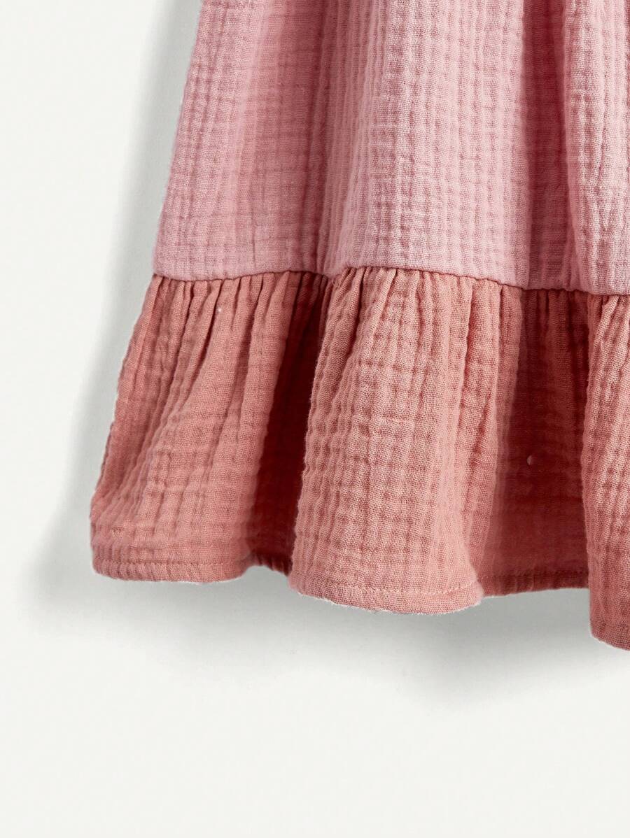 Newborn Girls Floral And Plaid Summer Dress Cute Lightweight Vacation Outfit