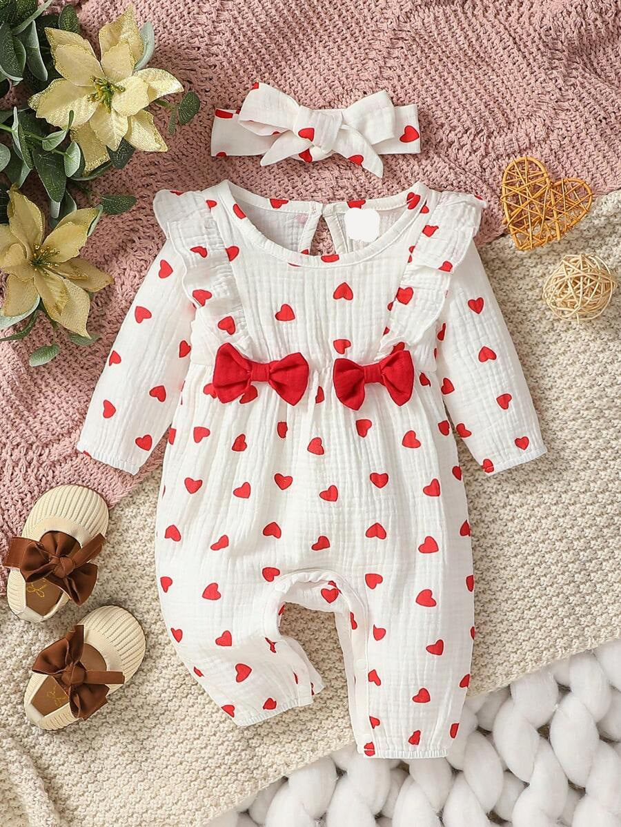 Baby Floral Butterfly Decor Long Sleeve Romper for Cute Daily Wear and Outings
