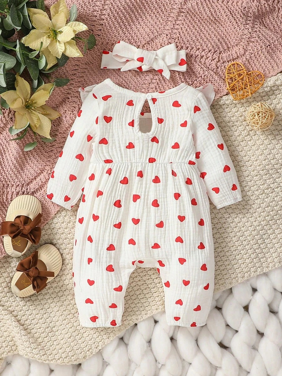 Baby Floral Butterfly Decor Long Sleeve Romper for Cute Daily Wear and Outings