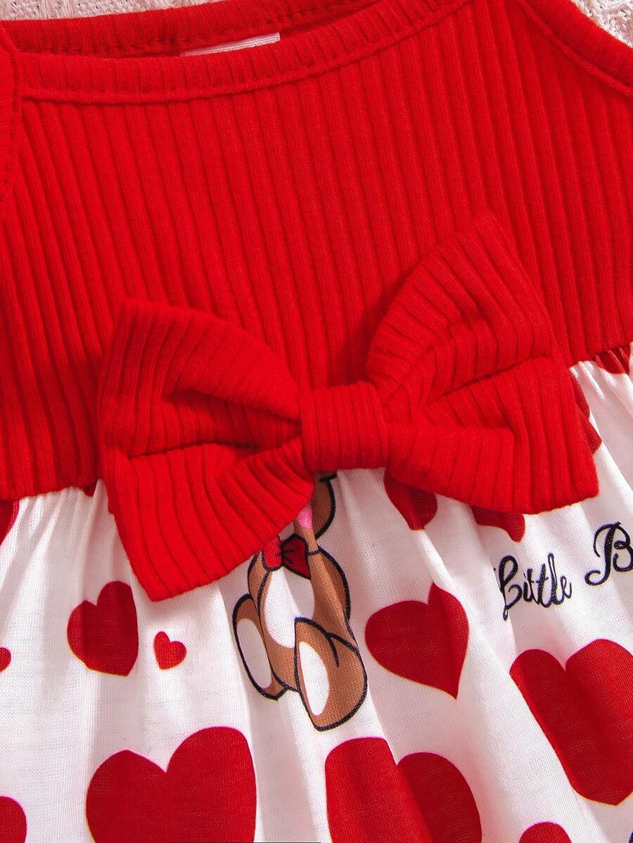 Baby Floral Print Bow Front Cami Dress for Cute Summer Outings and Daily Wear