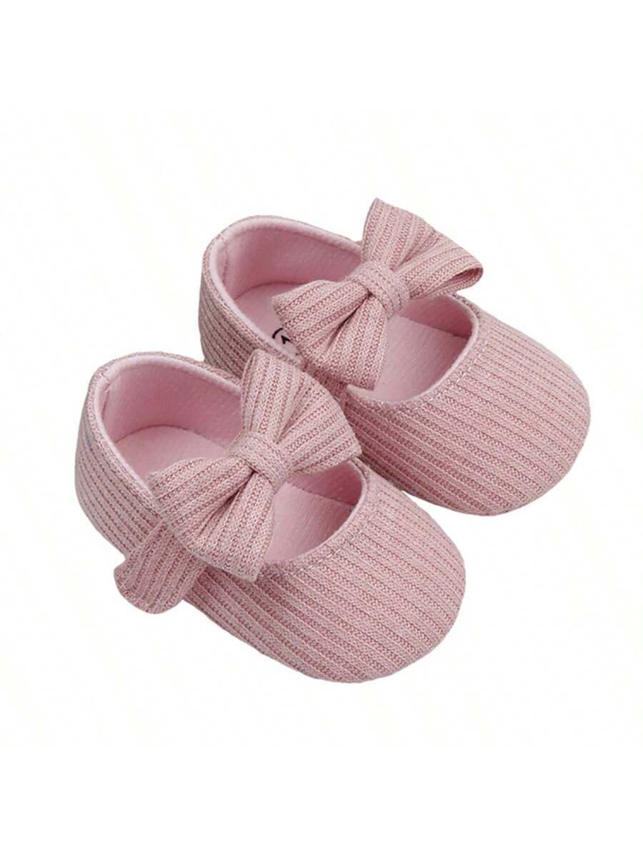 Cozy Woolen Cloth Princess Shoes for Girls - Cute Strap Design Soft Sole Autumn Shoes