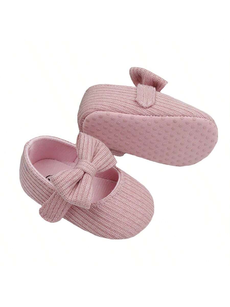 Cozy Woolen Cloth Princess Shoes for Girls - Cute Strap Design Soft Sole Autumn Shoes