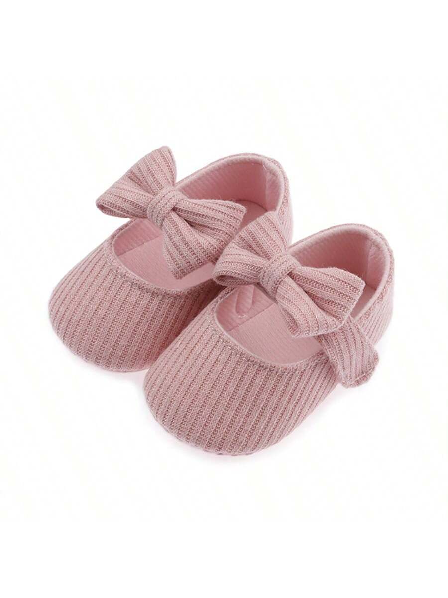 Cozy Woolen Cloth Princess Shoes for Girls - Cute Strap Design Soft Sole Autumn Shoes