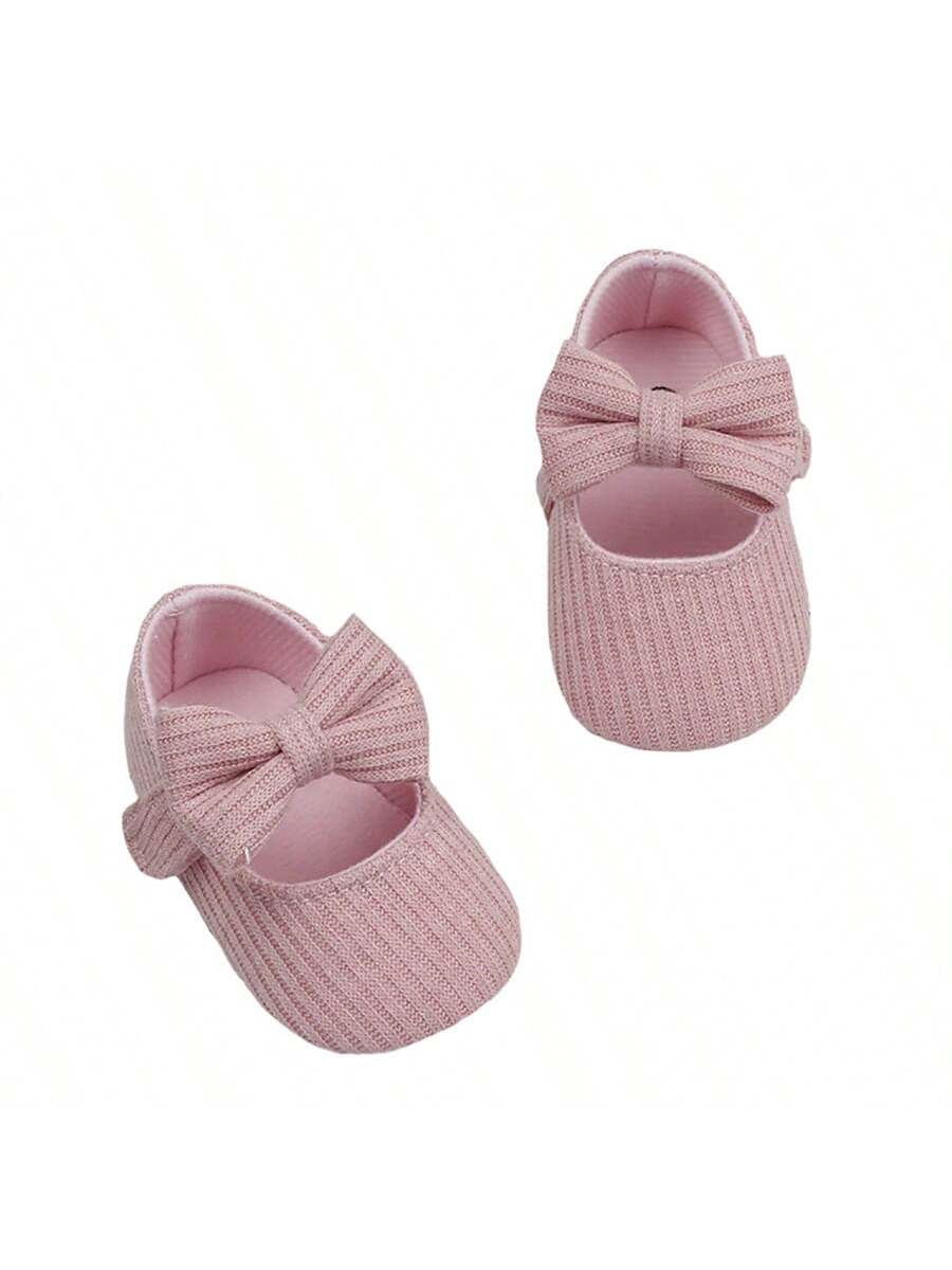 Cozy Woolen Cloth Princess Shoes for Girls - Cute Strap Design Soft Sole Autumn Shoes