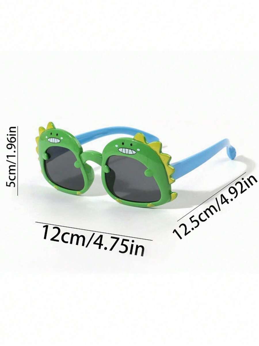 Boys Cute Dinosaur Fashion Glasses – Simple & Personalized, Comfortable Lightweight Cartoon Eyewear for Daily Wear