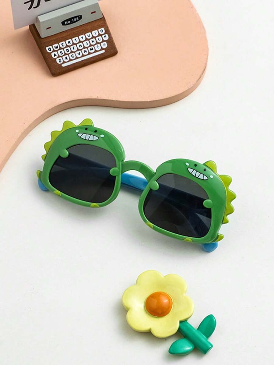 Boys Cute Dinosaur Fashion Glasses – Simple & Personalized, Comfortable Lightweight Cartoon Eyewear for Daily Wear