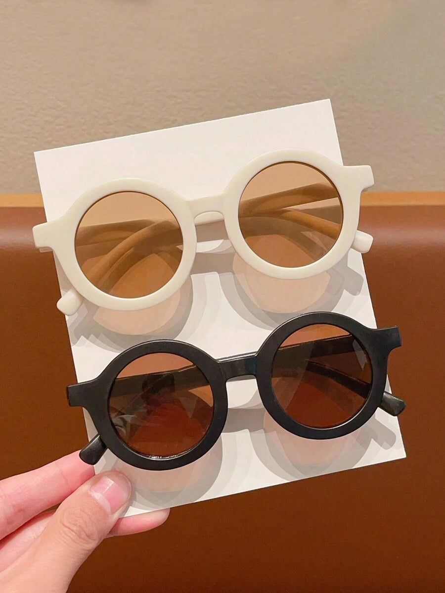 2pcs Cute Fashion Round Kids Glasses Props for Baby Photo Accessories