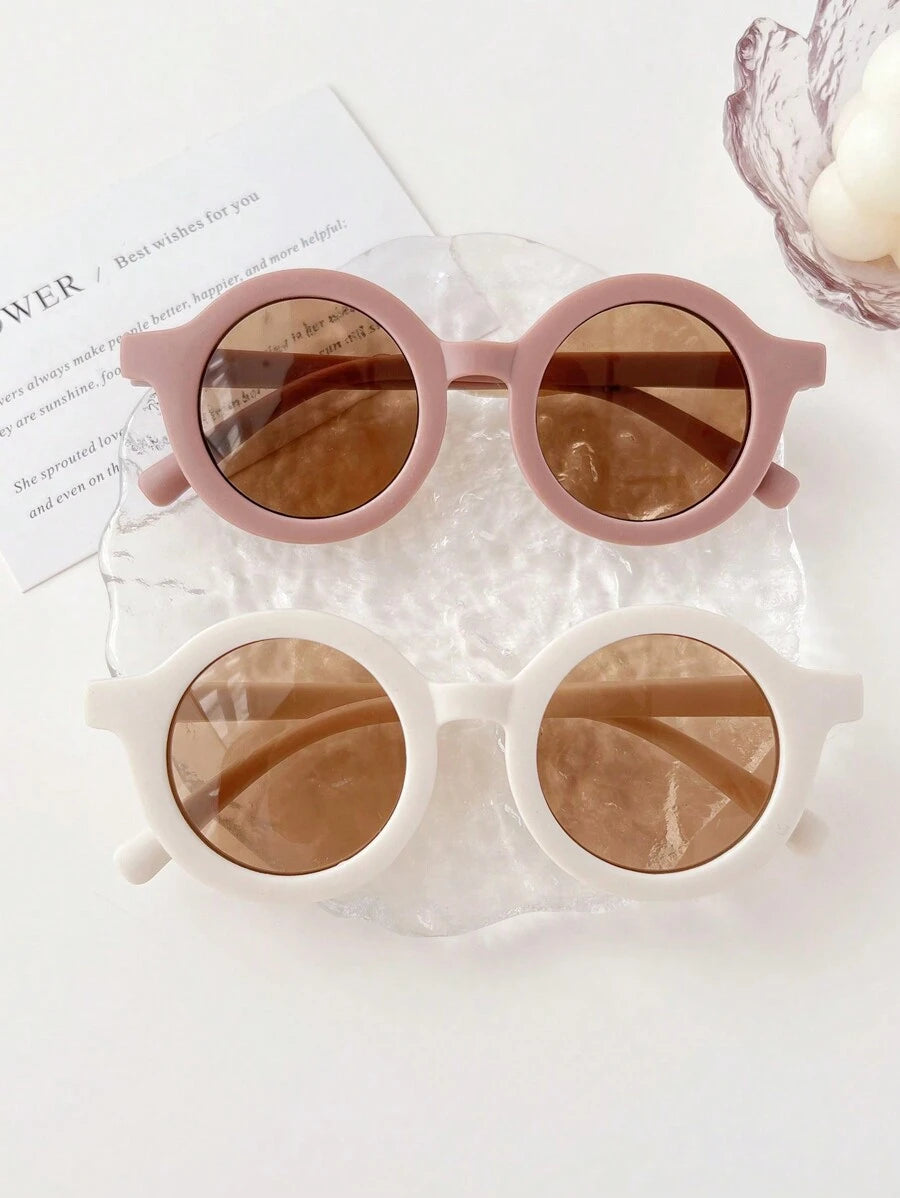 2pcs Cute Fashion Round Kids Glasses Props for Baby Photo Accessories