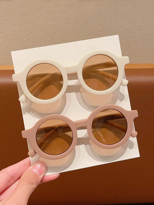2pcs Cute Fashion Round Kids Glasses Props for Baby Photo Accessories