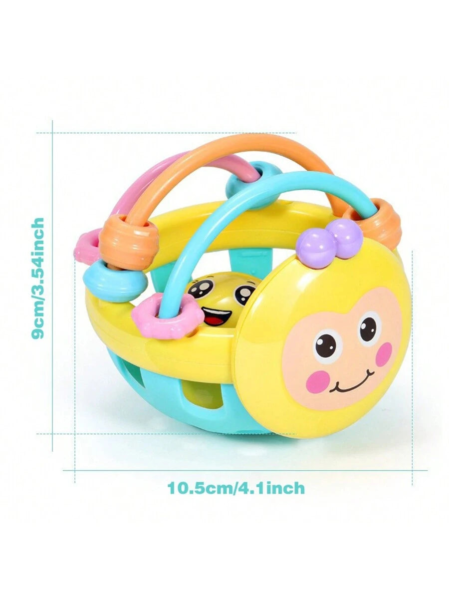 Baby Manhattan Rattle and Teether Toy for Sensory Learning and Grasping Play