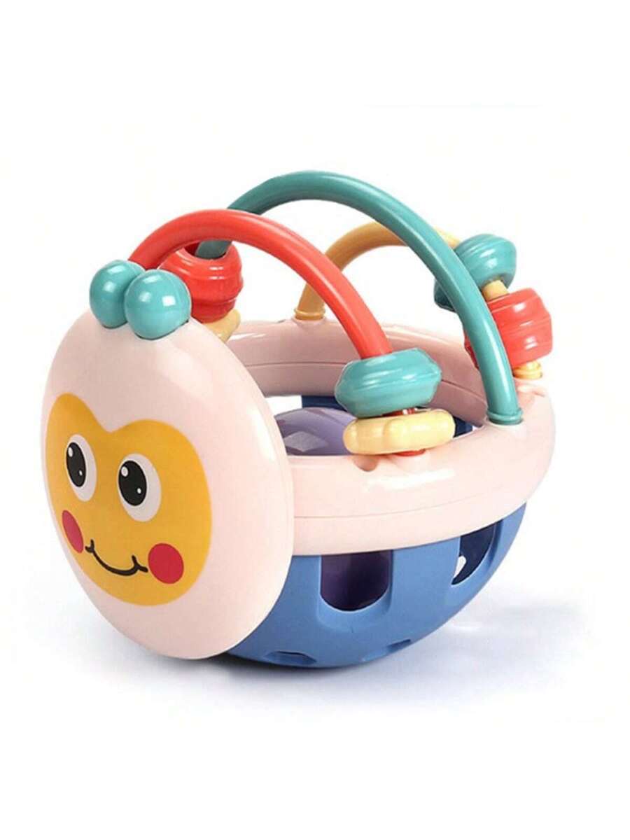 Baby Manhattan Rattle and Teether Toy for Sensory Learning and Grasping Play