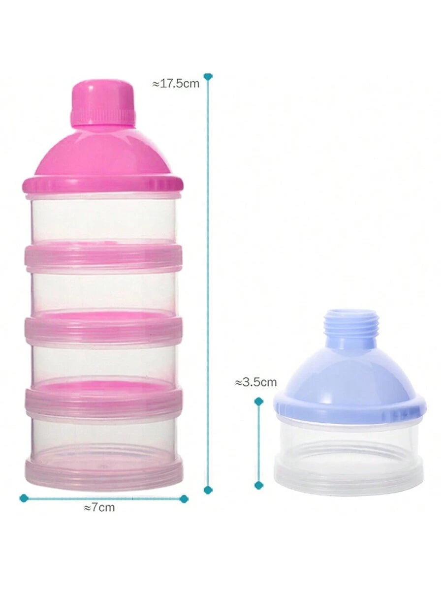 Portable Baby Formula Dispenser Milk Powder Storage Container 4 Layer 5 Layer Food Storage Box
