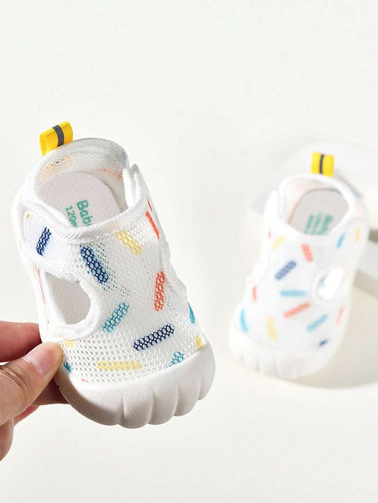 0-3 Years Old Baby Mesh Walking Shoes - Soft Sole Anti-Skid Summer Sandals
