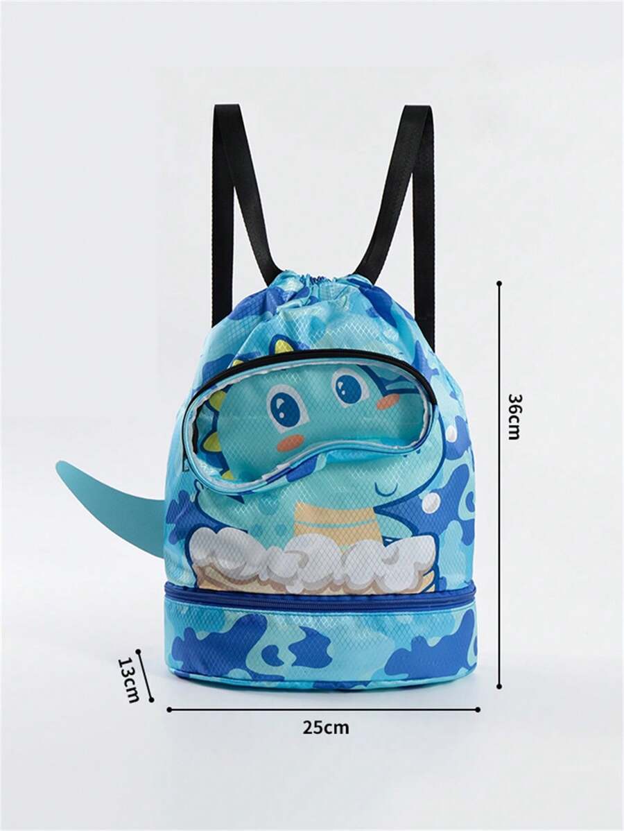 Kids Cartoon Swim Backpack Waterproof Swimming Bag Travel Storage Backpack for Boys and Girls