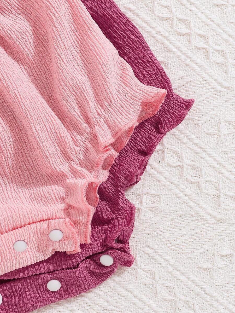 Sweet Spring Outfit for Baby Girls - 2-Piece Sleeveless Jumpsuit and Shorts Set