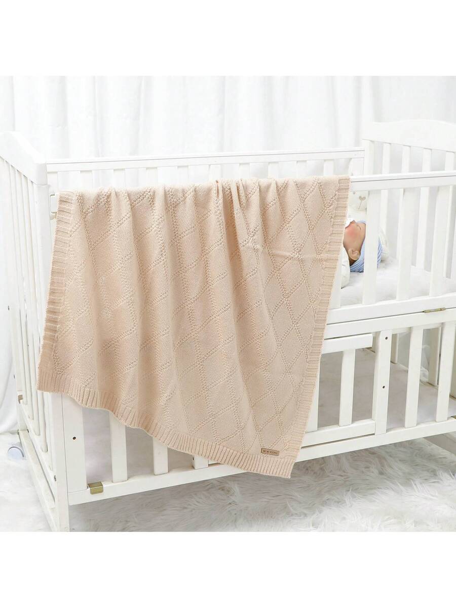 Knitted Baby Blanket Soft All Season Receiving Blanket for Newborns and Infants