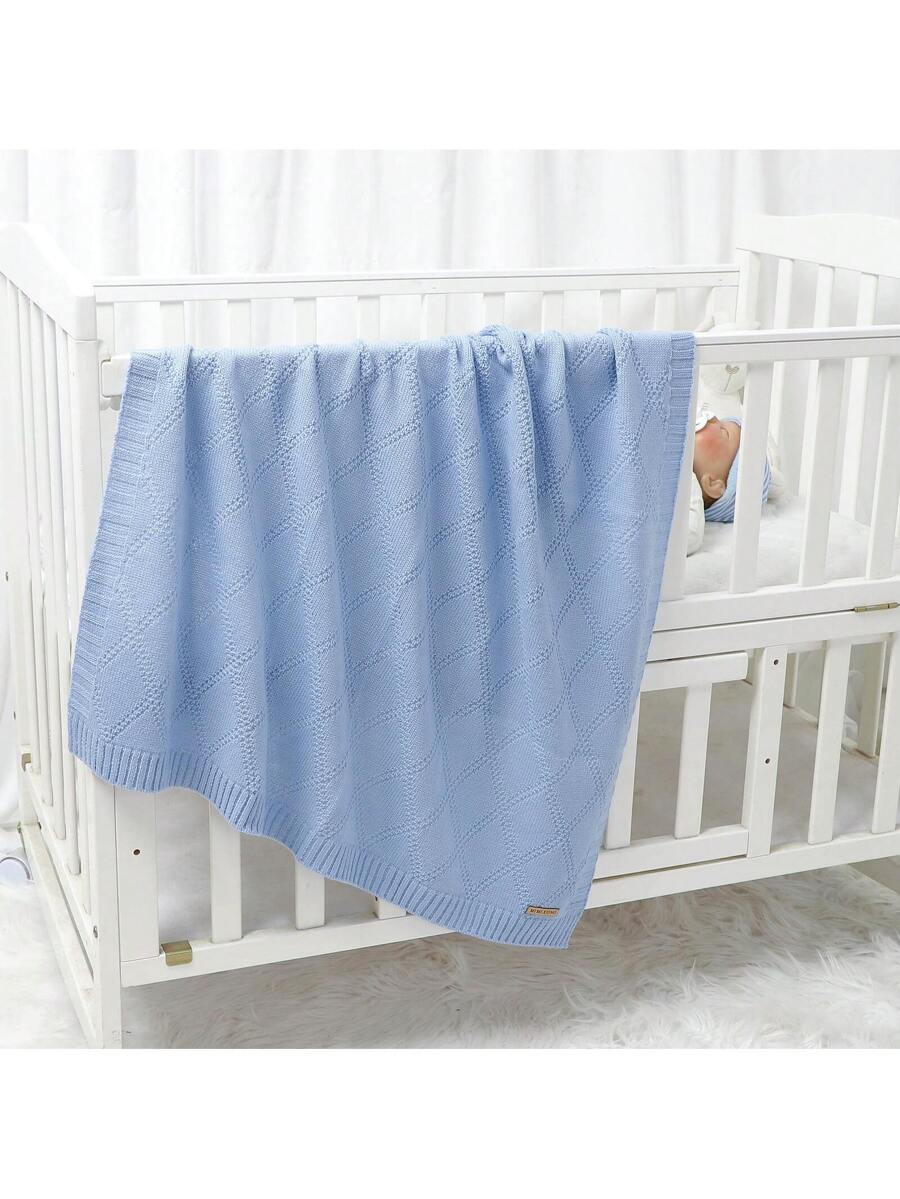 Knitted Baby Blanket Soft All Season Receiving Blanket for Newborns and Infants