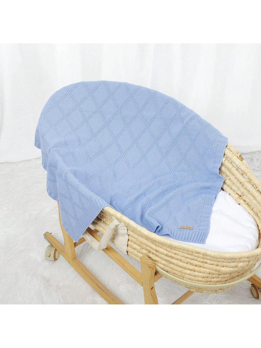 Knitted Baby Blanket Soft All Season Receiving Blanket for Newborns and Infants