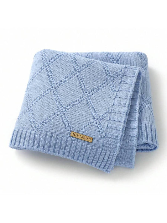 Knitted Baby Blanket Soft All Season Receiving Blanket for Newborns and Infants