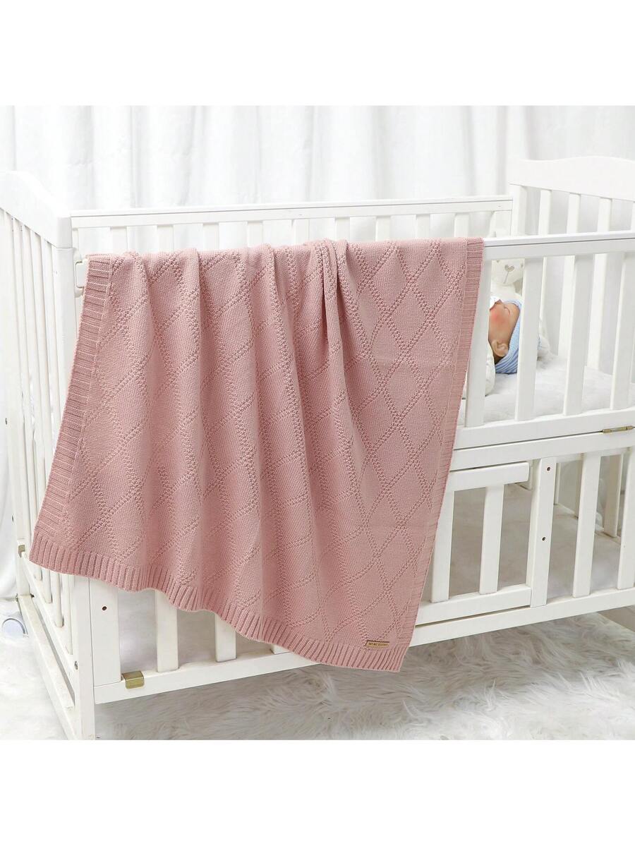 Knitted Baby Blanket Soft All Season Receiving Blanket for Newborns and Infants