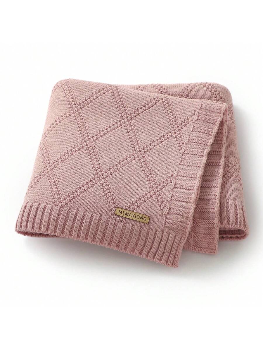 Knitted Baby Blanket Soft All Season Receiving Blanket for Newborns and Infants