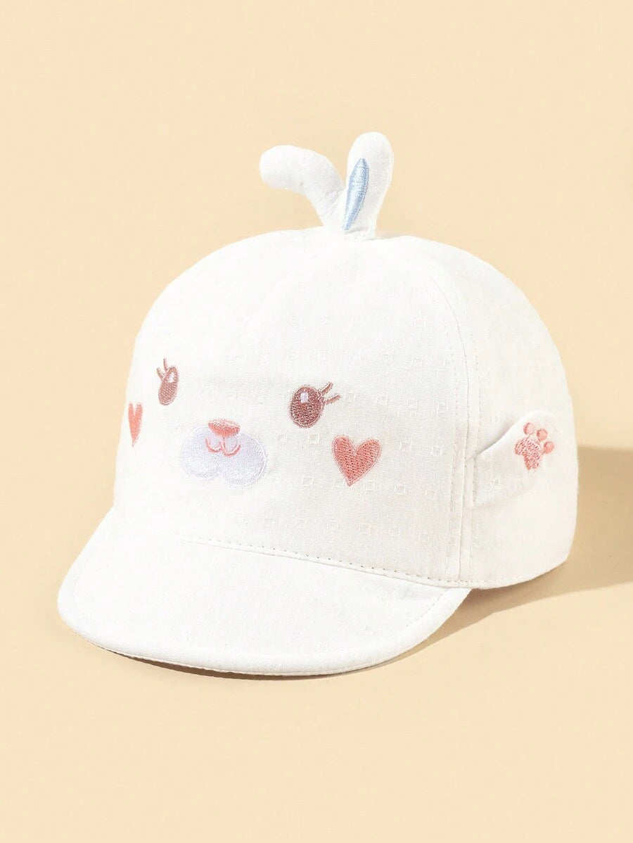 Baby Baseball Cap with Cute Ear Decor for Outdoor Daily Wear