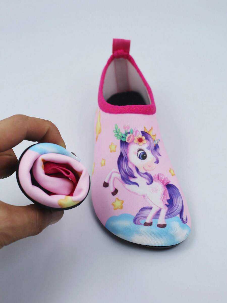 Kids Summer Water Shoes Cartoon Anti Slip Beach and Pool Shoes for Outdoor Water Play