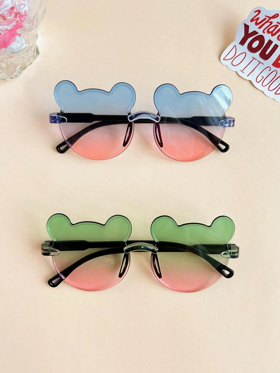 Cute Bear Ear Fashion Glasses for Kids Daily Accessories